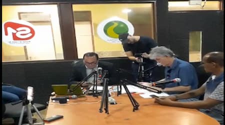 Ricardo Coutinho a rádio Sanhauá