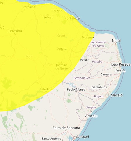 Inmet coloca Pombal e mais 48 cidades do Sertão paraibano sob alerta de chuvas intensas