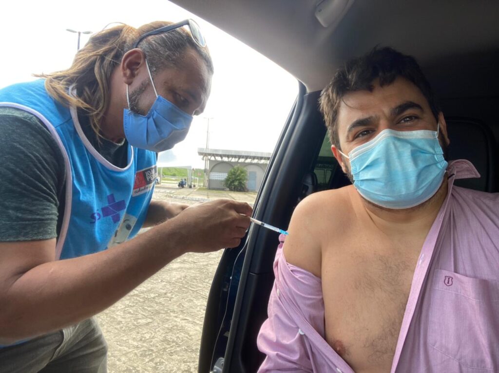 Prefeito de São Bento recebe a 2ª dose da vacina contra a Covid – 19
