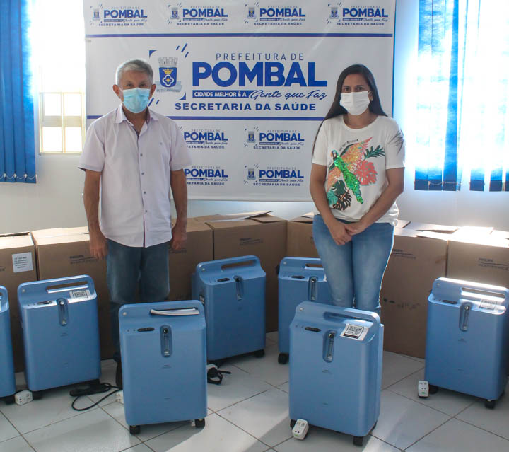 Pombal é contemplada com 11 concentradores de oxigênio do Ministério da Saúde