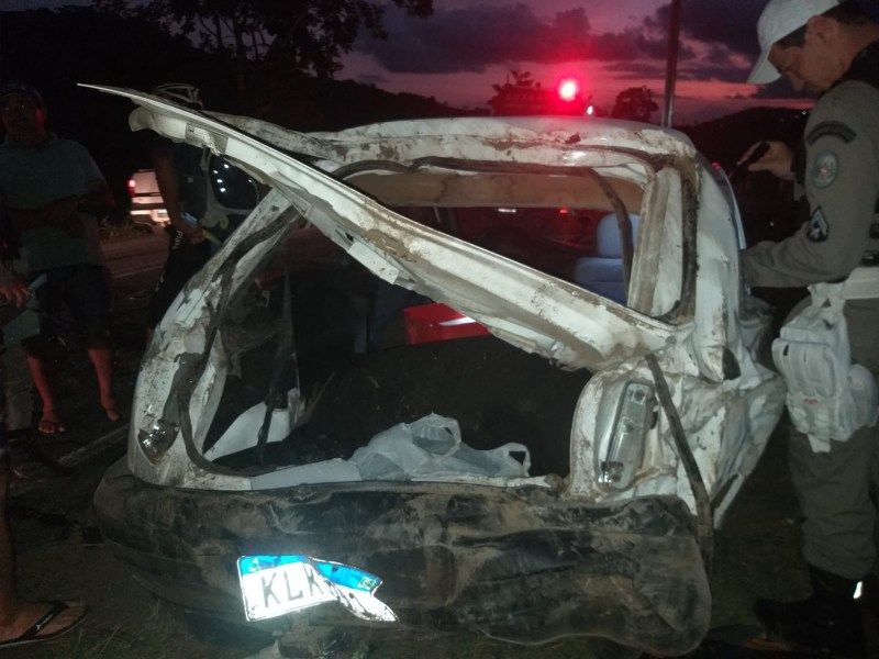Criança de seis anos é socorrida em estado grave após acidente com seis feridos na PB