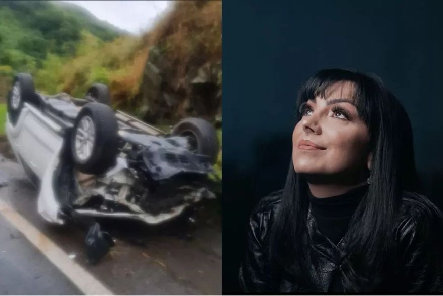 Cantora gospel Eyshila sofre acidente de carro com o marido: ‘grande foi o livramento’