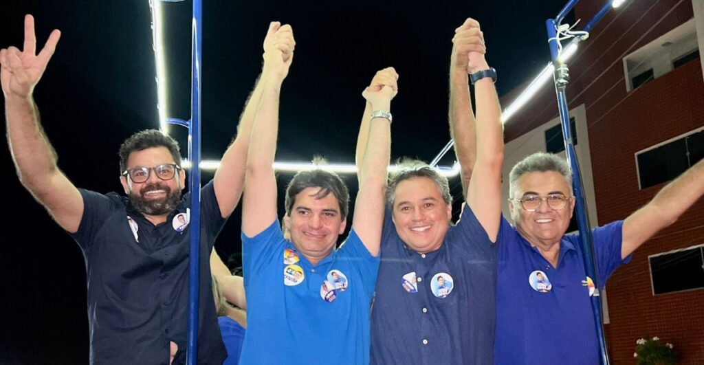 Efraim Filho é recebido em São Bento com carreata histórica ao lado de Jarques Lúcio, Márcio Roberto e Murilo Galdino