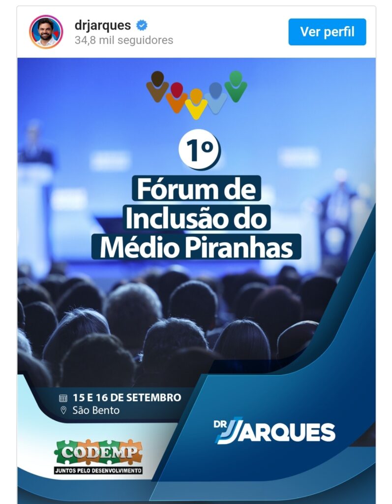 São Bento realiza o 1º Fórum de inclusão do Médio Piranhas no mês de setembro