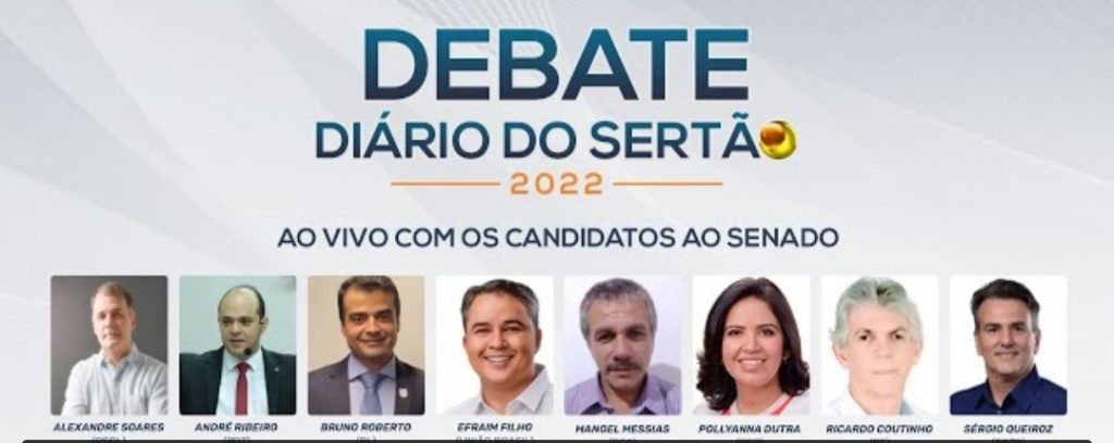 ASSISTA AQUI: Debate com os candidatos ao Senado da Paraíba
