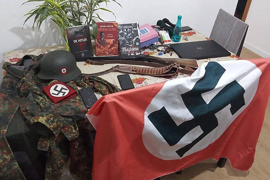 Suspeitos de integrarem grupo neonazista são presos em Santa Catarina