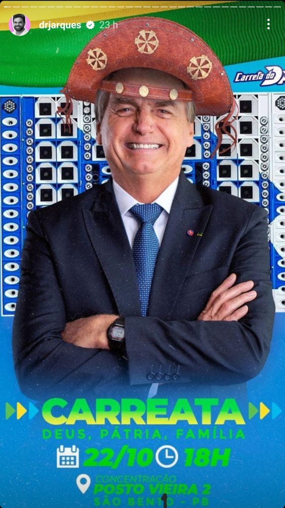 Prefeito de São Bento confirma voto em Bolsonaro para presidente