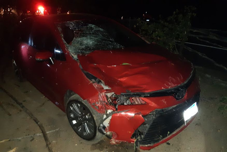 Idoso tem corpo dilacerado em grave acidente de carro na BR-230, em Cajazeiras