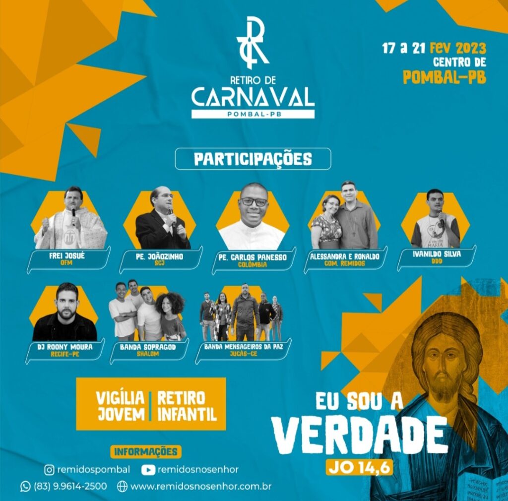 Frei Josué celebra missa de abertura do Retiro de Carnaval, em Pombal