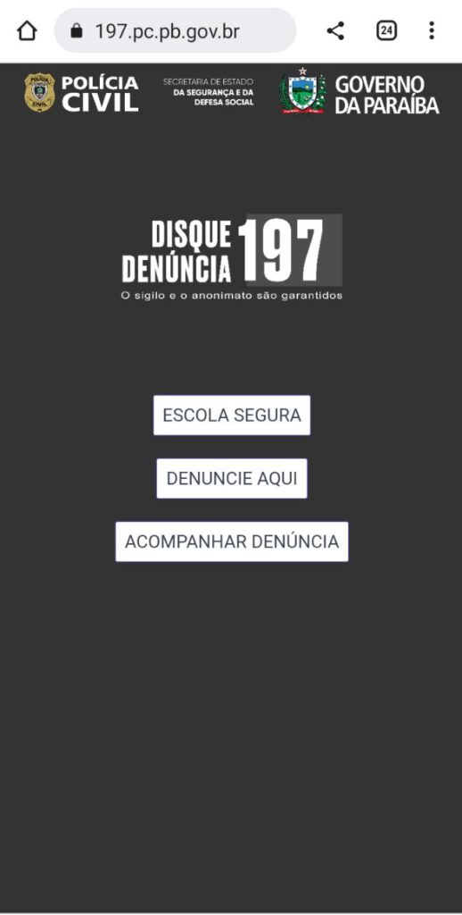 ESCOLA SEGURA: Polícia Civil lança ferramenta para denúncia anônima