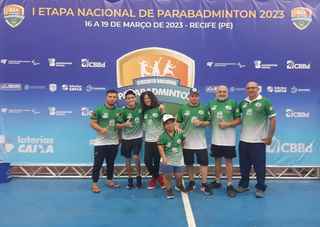 Paratletas de São Bento ganham 10 medalhas de ouro, prata e bronze na 1ª Etapa do Circuito Nacional de Parabadminton, em Recife-PE