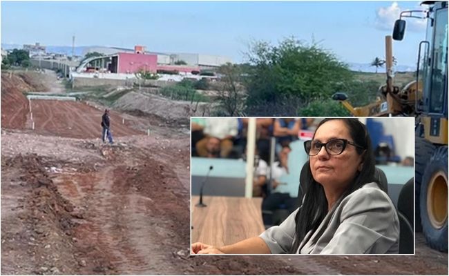 A pedido da vereadora Fátima Bocão, prefeitura inicia abertura de via entre bairro Luar de Angelita e Corpo de Bombeiros