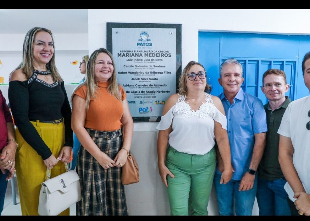Prefeitura de Patos entrega reforma e ampliação da Creche Mariana Medeiros, no São Sebastião