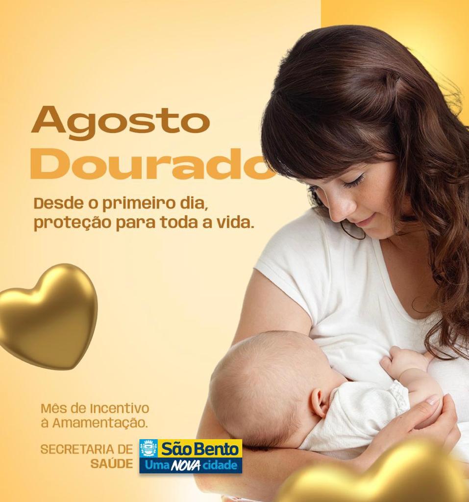 Prefeitura de São Bento divulga Programação da Campanha Agosto Dourado 2023