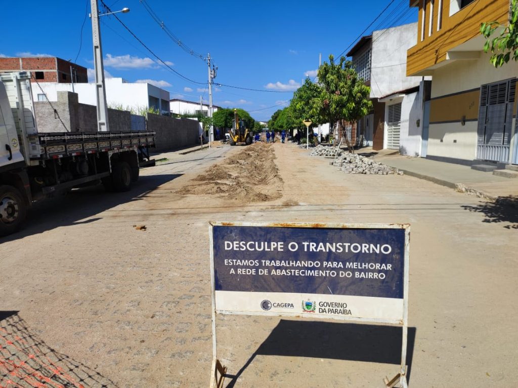 Cagepa investe na ampliação e regularização da rede de abastecimento em São Bento