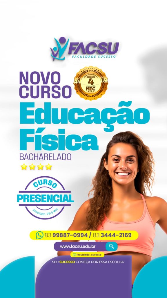 FACSU RECEBE APROVAÇÃO DO MEC PARA NOVO CURSO DE EDUCAÇÃO FÍSICA PRESENCIAL