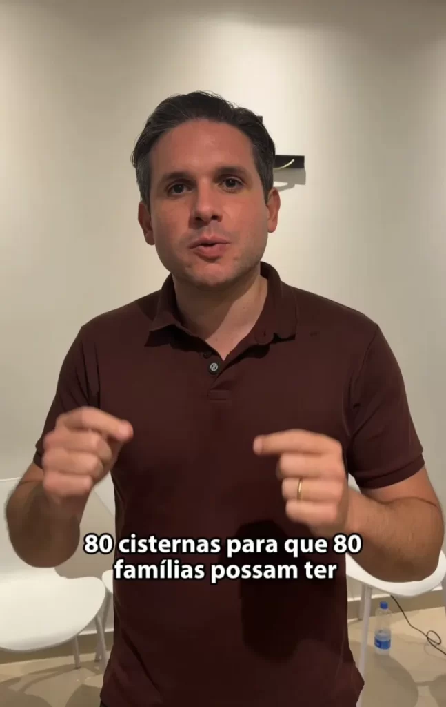 Hugo Motta anuncia construção de 80 cisternas para famílias da zona rural de Pombal