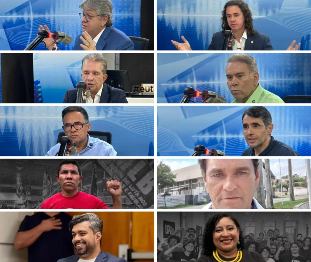 Pesquisa Quaest mostra João com 28%; Veneziano, 18%; Nabor, 12%, Queiroga, 7%, e Major Fábio, 3%
