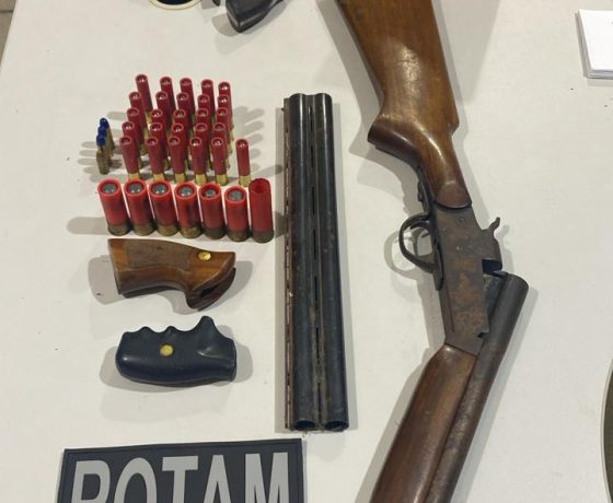POLÍCIA MILITAR APREENDE DUAS ARMAS DE FOGO DURANTE OPERAÇÃO EM SÃO BENTO