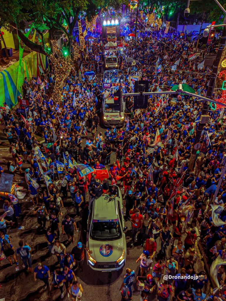 Vumbora 15: João Pessoa consolida apoio a Cícero em arrastão que reuniu multidão na Avenida Epitácio Pessoa
